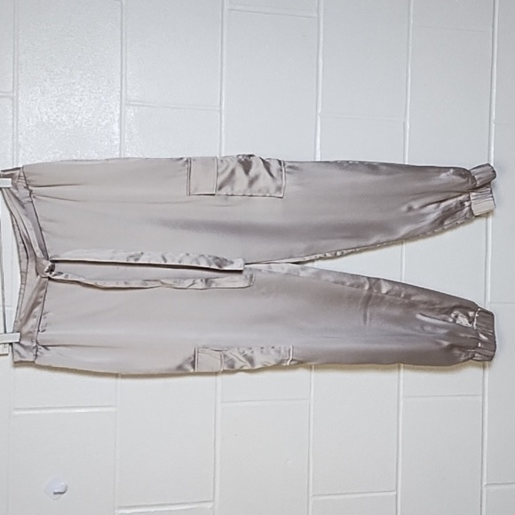 Sincerely Jules Satin Cargo Jogger Dress or Lounge Pants - Picture 1 of 8